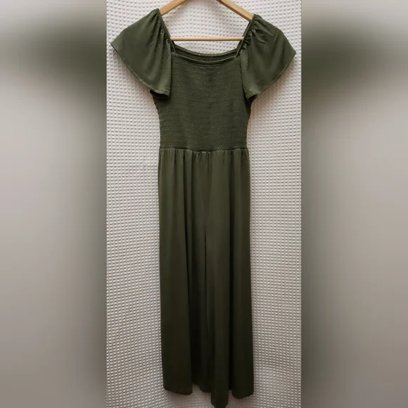 🛍2/$12 or 3/$15 1901 by Nordstrom Olive Jumpsuit, Girls' Size M(8/10) - Picture 9 of 12